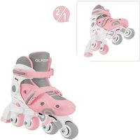 GLOBBER LEARNING SKATES 2in1 pastellrosa, Gr. 30-33 von Authentic sports & toys GmbH