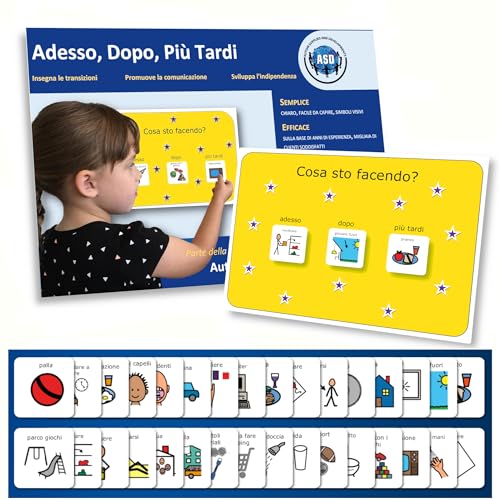 Autism Supplies And Developments IT_NNL Visual Now Next Later Board aus Kunststoff (italienisch), blau, S von Autism Supplies and Developments