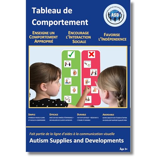 Verhaltenstafel Autismus/ADHS Hilfsmittel – A3-Verhaltensposter Autismus – Robust Hochwertige Visuelle – Management Herausforderndem Verhalten von Autism Supplies and Developments