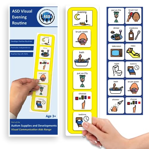 Autism Supplies and Developments EN-PM boardmaker, Picture Communication Symbols Plastic Visual Morning Routine (Englisch), S von Autism Supplies and Developments