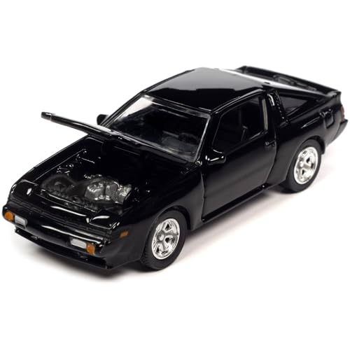 Auto World 64402 1:64 Modern Muscle 1987 Mitsubishi Starion Serie B Schwarz, Einheitsgröße von Auto World