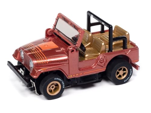 Auto World SC407-2 RED Xtraction 1979 Jeep CJ-7 HO Scale Electric Slot Car von Auto World