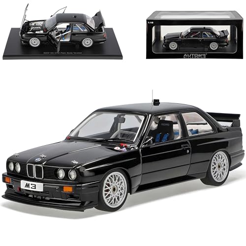 B*M*W 3er M3 E30 DTM Plain Body Schwarz 1982-1994 89247 1/18 AutoArt Modell Auto mit individiuellem Wunschkennzeichen von AutoArt B-M-W