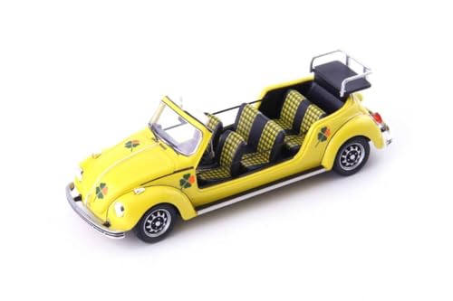 Modell in Maßstab, kompatibel mit VW Maxikafer 1973 Yellow 1:43 AUTOCULT ATC06051 von AutoCult