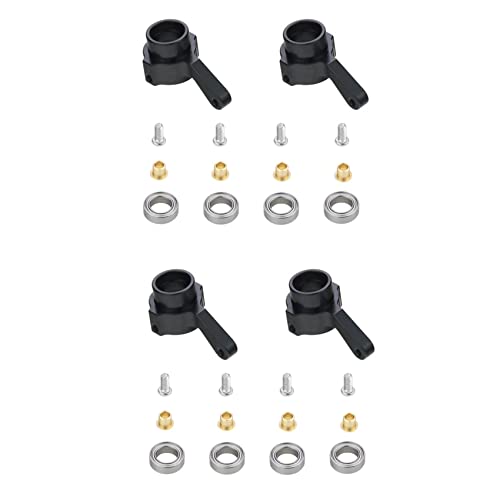 AutoSwan 2 Satz Metalllenkbecher Turn Cup Kit für C14 C24 C34 C44 B14 B1 B16 B24 B36 MN D90 D91 MN99S RC Autoteile, Schwarz von AutoSwan