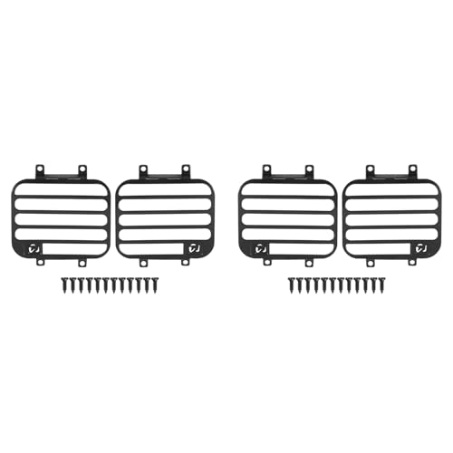 AutoSwan 2X für MN D90 D99S MN99S 1/12 RC Auto Upgrade Teile Front Licht Lampen Schutz Scheinwerfer Abdeckung Schutz Gitter Zubehör von AutoSwan