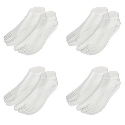 AutoSwan 4 Paar Weibliche Fuesse Schaufensterpuppe Thong Fuss Modell Fuer Sandale Schuh Socke Schmuck Display - Transparent von AutoSwan