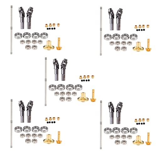 AutoSwan 5X für B-1 B-14 B-24 B24 C14 C-14 1/16 Metall Antriebswelle Zahn Rad Brücke Vorder Achse Voll Metall Kit von AutoSwan