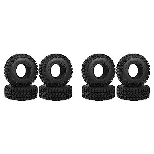 AutoSwan 8PCS 110MM 1,9 Gummirad Reifen Reifen für 1/10 RC Crawler Auto Axial SCX10 90046 SCX10 III AXI03007 TRX4 D904 von AutoSwan