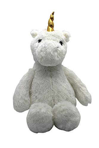 Auxo 18XY0116-M006 PLPT-Ecn Plüschtier Kuscheltier Einhorn weiß Madchen Junge XXL 50cm Baby Kinder Kissen von Auxo