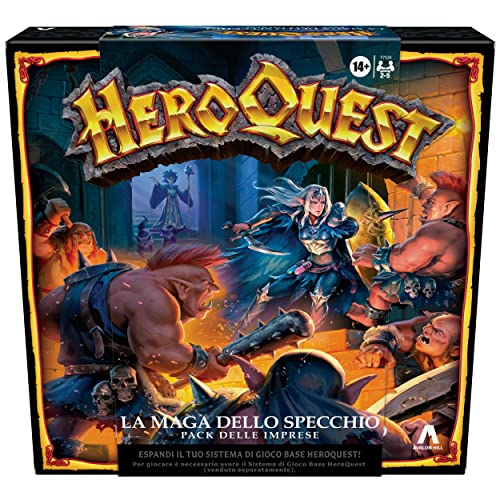 Avalon Hill, HeroQuest The Wizard of The Mirror, Pack of Enterprises, Fantasy Adventure Game in Dungeon Crawler Style, to play You need The Basic Game System HeroQuest von Avalon Hill