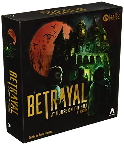 Avalon Hill Betrayal at House on the Hill, 3. Edition Koop-Brettspiel, Alter: ab 12 Jahre, für 3 bis 6 Spieler von Avalon Hill