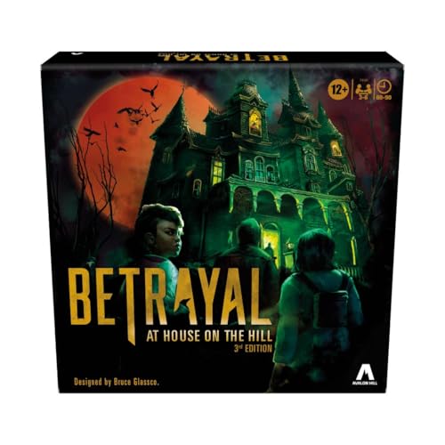 Hasbro Gaming F4541 Avalon Betrayal at House on The Hill 3rd Edition kooperatives Brettspiel ab 12 Jahren für 3-6 Spieler, Multi, Einheitsgröße von Avalon Hill