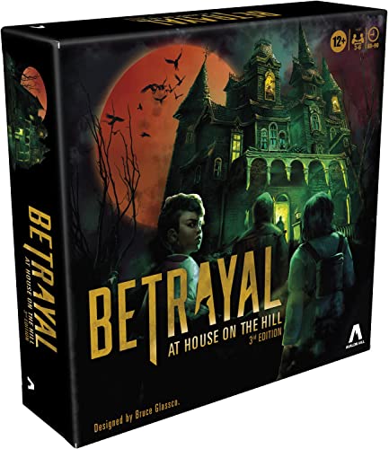 Hasbro Gaming F4541 Avalon Betrayal at House on The Hill 3rd Edition kooperatives Brettspiel ab 12 Jahren für 3-6 Spieler, Multi, Einheitsgröße von Avalon Hill