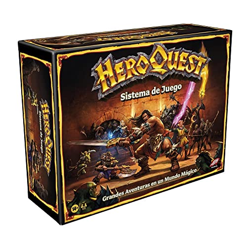 Avalon Hill Hasbro Gaming HeroQuest Spielsystem - Dungeon Abenteuerspiel 2 bis 5 Jahre Spieler 14+ von Avalon Hill