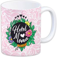 Kaffeebecher "Hotel Mama" aus Keramik, 330ml von Avandu GmbH