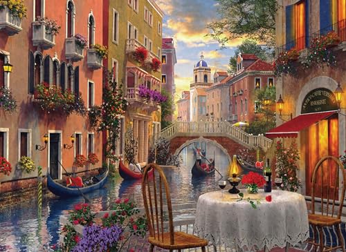 Puzzle für Erwachsene 500 Teile Romantisches Venedig 52 x 38 cm Puzzles für Erwachsene Pädagogisches Spiel Herausforderung Spielzeug 500 Teile Puzzles für Erwachsene Kinder von AveJoys