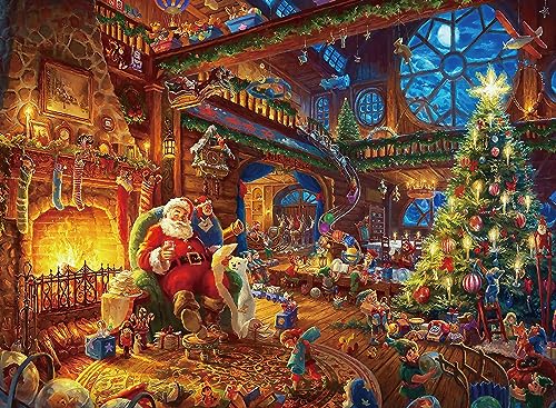 Puzzle 1000 Teile Erwachsene Weihnachtsmann 70 x 50 cm Puzzles für Erwachsene Klassische Puzzles 1000 Teile Erwachsene Puzzles Schwer Erwachsene 1000 Teile von AveJoys