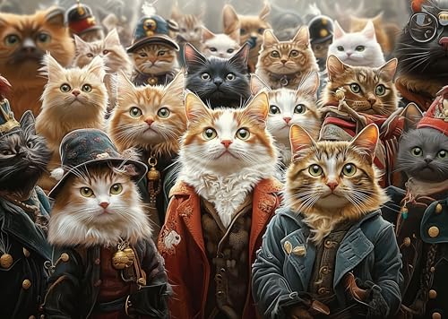 AveJoys Puzzle für Erwachsene 1000 Teile Hübsches, kühles Kätzchen 70 x 50 cm Puzzles für Erwachsene Pädagogisches Spiel Herausforderung Spielzeug 1000 Teile Puzzles für Erwachsene Kinder AveJoys Puzzle für Erwachsene 1000 Teile Hübsches, kühles Kätzchen 70 x 50 cm Puzzles für Erwachsene Pädagogisches Spiel Herausforderung Spielzeug 1000 Teile Puzzles für Erwachsene Kinder von AveJoys
