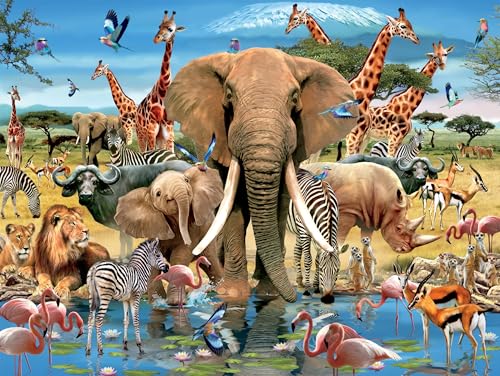 AveJoys Puzzle für Erwachsene 1000 Teile Kilimandscharo 70 x 50 cm Puzzles für Erwachsene Pädagogisches Spiel Herausforderung Spielzeug 1000 Teile Puzzles für Erwachsene Kinder von AveJoys