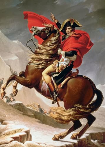 Puzzle für Erwachsene 1000 Teile Napoleon Crossing The Alps von Jacques-Louis David 70 x 50 cm Puzzles für Erwachsene Pädagogisches Herausforderung 1000 Teile Puzzles für Erwachsene von AveJoys