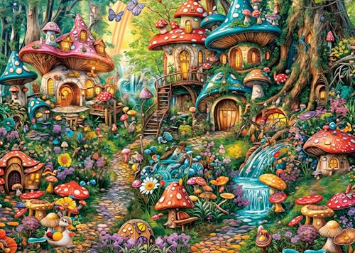 AveJoys Puzzle für Erwachsene 1000 Teile Pilz Dorf 70 x 50 cm Puzzles für Erwachsene Pädagogisches Spiel Herausforderung Spielzeug 1000 Teile Puzzles für Erwachsene Kinder AveJoys Puzzle für Erwachsene 1000 Teile Pilz Dorf 70 x 50 cm Puzzles für Erwachsene Pädagogisches Spiel Herausforderung Spielzeug 1000 Teile Puzzles für Erwachsene Kinder von AveJoys