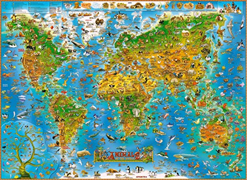 Puzzle für Erwachsene 1000 Teile Tiere der Welt 27,56 x 19,69 Zoll Puzzle für Erwachsene Wildtiere Lernspiel Herausforderung Spielzeug 1000 Teile Puzzles für Erwachsene Kinder von AveJoys