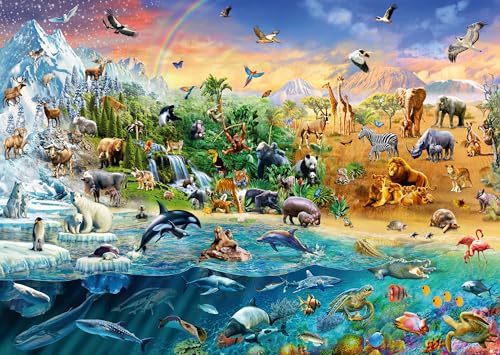 Puzzle für Erwachsene 1000 Teile Tierwelt 70 x 50 cm Puzzles für Erwachsene Pädagogisches Spiel Herausforderung Spielzeug 1000 Teile Puzzles für Erwachsene Kinder von AveJoys