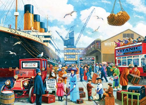 AveJoys Puzzle für Erwachsene 1000 Teile Titanic geht jetzt an Bord 70 x 50 cm Puzzles für Erwachsene Pädagogisches Spiel Herausforderung Spielzeug 1000 Teile Puzzles für Erwachsene Kinder von AveJoys