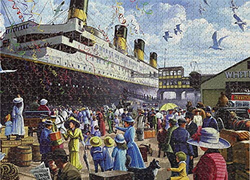 Puzzle für Erwachsene, 1000 Teile R.M.S. Titanic 27.56 x 19.69 Zoll Puzzle für Erwachsene Lernspiel Herausforderung Spielzeug 1000 Teile Titanic Puzzles für Erwachsene Kinder von AveJoys