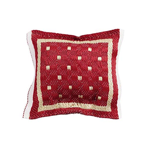 Avejjbaey 12 Scale Red Pillow Cushion for House Sofa Couch Miniature Bedroom Furnit von Avejjbaey