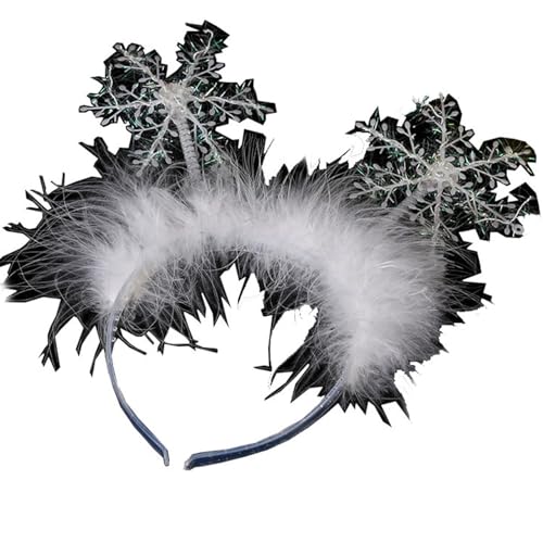 Avejjbaey Einzigartiges Schneeflocken Stirnband Haarband Feiertags Weihnachtsfeiern von Avejjbaey