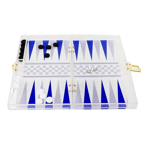 Avejjbaey Schach Backgammon Brettspiel Travel Set Schachbrett Set Strategie Brettspiel Outdoor Backgammon Set Einfach Zu Spielen von Avejjbaey