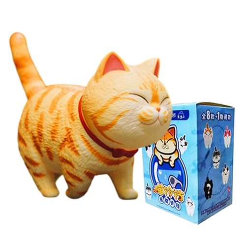 Aven Rabbit Cat Bell Serie Mystery Box Spielzeug Actionfigur Blind Box Niedliche beliebte Sammlung Spielzeug Geburtstagsgeschenk Weihnachten Urlaub Desktop-Puppe (1 Stück) von Aven Rabbit