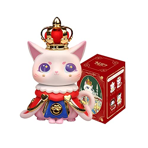 MIO Court Cat Serie Blind Box Action Figuren Mystery Box Nettes zufälliges Spielzeug Geburtstagsgeschenk Weihnachten Sammelspielzeug für Desktop Ornamente, 1PC von Aven Rabbit