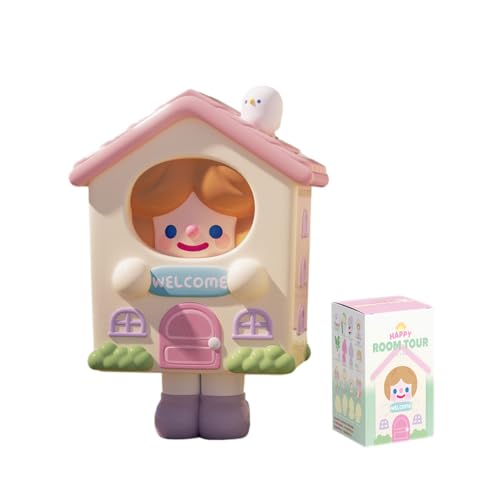 RiCO Happy Room Tour Serie Blind Box Action Figuren Mystery Box Nette zufällige Spielzeuge Geburtstagsgeschenke Weihnachten Sammelspielzeug für Desktop Ornamente, 1 PC von Aven Rabbit