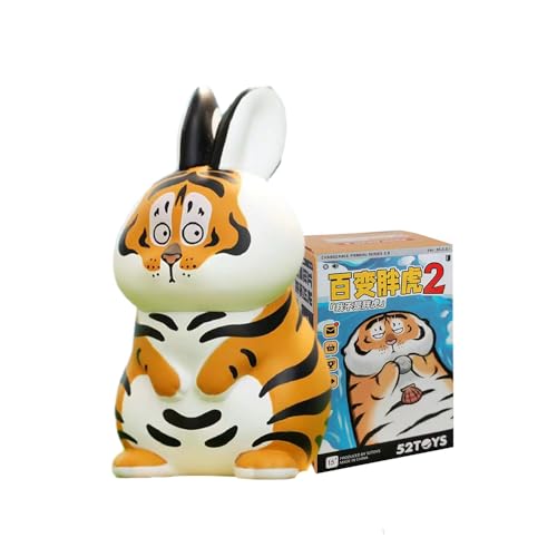 Aven Rabbit Tiger Can Be Anything 2 Series Blind Box Action-Figuren, Mystery-Box, niedliches zufälliges Spielzeug, Geburtstagsgeschenke, Weihnachts-Sammelspielzeug für Desktop-Ornamente, 1 Stück von Aven Rabbit