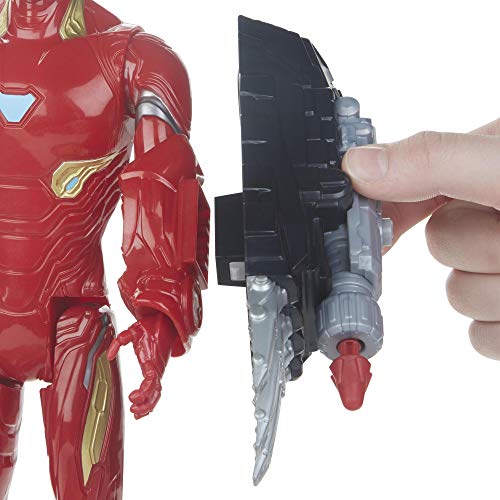 Marvel Avengers Titan Hero Serie Iron Man, 30 cm große Actionfigur mit Titan Hero Power FX Port von Marvel