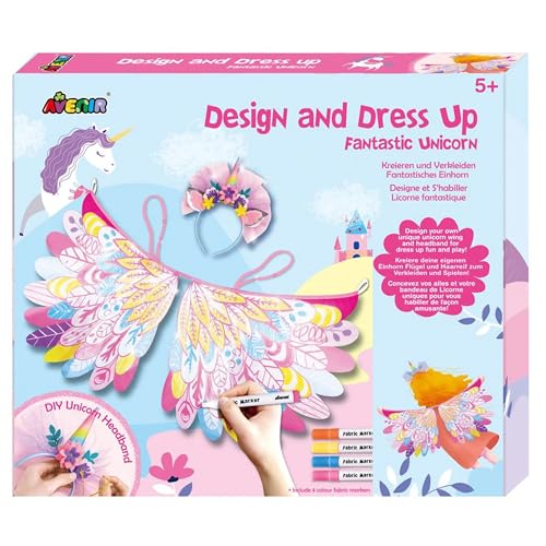 Avenir, Bastelset für Kinder, DIY Kostüm, Einhornkostüm selber basteln, Kreativ Design Set Einhorn, ab 5 Jahren Avenir, Bastelset für Kinder, DIY Kostüm, Einhornkostüm selber basteln, Kreativ Design Set Einhorn, ab 5 Jahren von Avenir