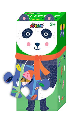 Puzzle Tiere - Panda-Puzzle, Mehrfarbig, 35 x 23 cm, 28 Pappteile, Puzzles für Kinder ab 3 Jahren - Avenir - Einfache Konstruktion zur Einführung in das Puzzle von Avenir