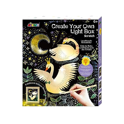 Avenir 6301434 Bastelset Leuchtende Kratzbilder, DIY Leuchtkasten mit Kratzbildvorlagen, Kreativset für Kinder ab 6 Jahren, Kratzkunst, Dekoration Avenir 6301434 Bastelset Leuchtende Kratzbilder, DIY Leuchtkasten mit Kratzbildvorlagen, Kreativset für Kinder ab 6 Jahren, Kratzkunst, Dekoration von Avenir