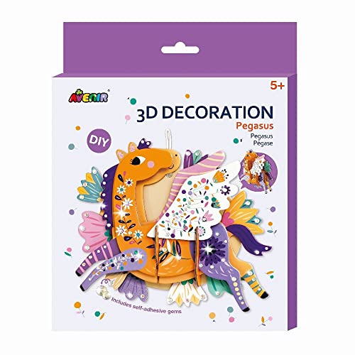 Avenir 6305069, 3D Dekoration Pegasus, Kreativ-Kit, Bastelset für Kinder ab 5 Jahren von Avenir