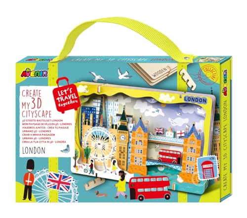 Avenir 6305075 3D Städte-Bastelset, London, Stadt Miniaturpuzzle, DIY Holzpuzzle, Deko-Geschenk für Erwachsene und Kinder ab 6 Jahren Avenir 6305075 3D Städte-Bastelset, London, Stadt Miniaturpuzzle, DIY Holzpuzzle, Deko-Geschenk für Erwachsene und Kinder ab 6 Jahren von Avenir