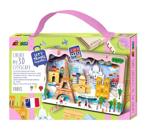 Avenir 6305079 3D Städte-Bastelset, Paris, Stadt Miniaturpuzzle, DIY Holzpuzzle, Deko-Geschenk für Erwachsene und Kinder ab 6 Jahren Avenir 6305079 3D Städte-Bastelset, Paris, Stadt Miniaturpuzzle, DIY Holzpuzzle, Deko-Geschenk für Erwachsene und Kinder ab 6 Jahren von Avenir