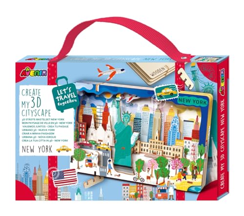Avenir 6305080 3D Städte-Bastelset, New York, Stadt Miniaturpuzzle, DIY Holzpuzzle, Deko-Geschenk für Erwachsene und Kinder ab 6 Jahren Avenir 6305080 3D Städte-Bastelset, New York, Stadt Miniaturpuzzle, DIY Holzpuzzle, Deko-Geschenk für Erwachsene und Kinder ab 6 Jahren von Avenir