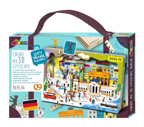 Avenir 6305082 3D Städte-Bastelset, Berlin, Stadt Miniaturpuzzle, DIY Holzpuzzle, Deko-Geschenk für Erwachsene und Kinder ab 6 Jahren Avenir 6305082 3D Städte-Bastelset, Berlin, Stadt Miniaturpuzzle, DIY Holzpuzzle, Deko-Geschenk für Erwachsene und Kinder ab 6 Jahren von Avenir
