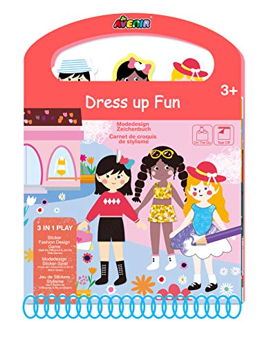 Avenir Ausmalbuch Modedesign Zeichenbuch, Aktivitätenblock für daheim und unterwegs, inkl. Stifte und Sticker Avenir Ausmalbuch Modedesign Zeichenbuch, Aktivitätenblock für daheim und unterwegs, inkl. Stifte und Sticker von Avenir