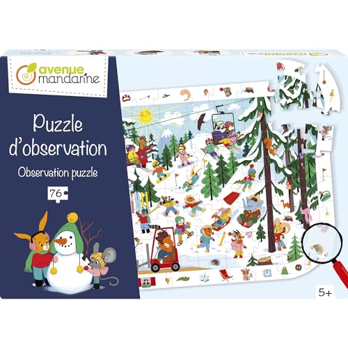 Avenue Mandarine - Puzzle, PU028C, Schnee in den Bergen von Avenue Mandarine