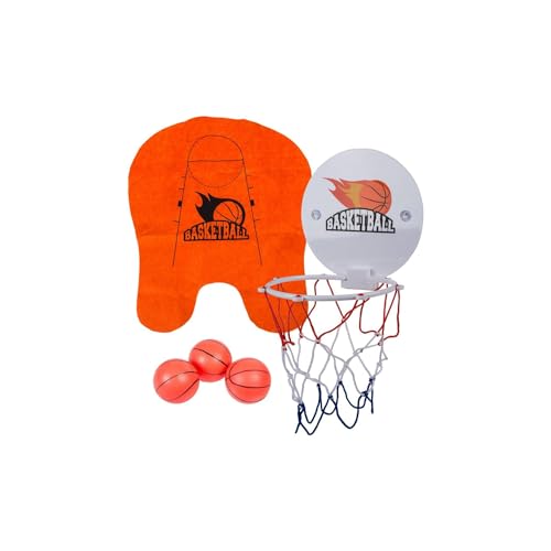 Avilia nd Basketball-Spielset für Toilette mit Korb, Teppich und 3 Mini-Bällen von Avilia