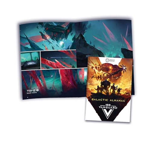 Awaken Realms ISS Vanguard: Galactic Almanac Expansion - Ultimativer Leitfaden für Fans & Sammler! Kooperatives Sci-Fi-Abenteuerspiel, ab 14 Jahren, 1-4 Spieler, 90-120 Minuten Spielzeit, hergestellt von Awaken Realms